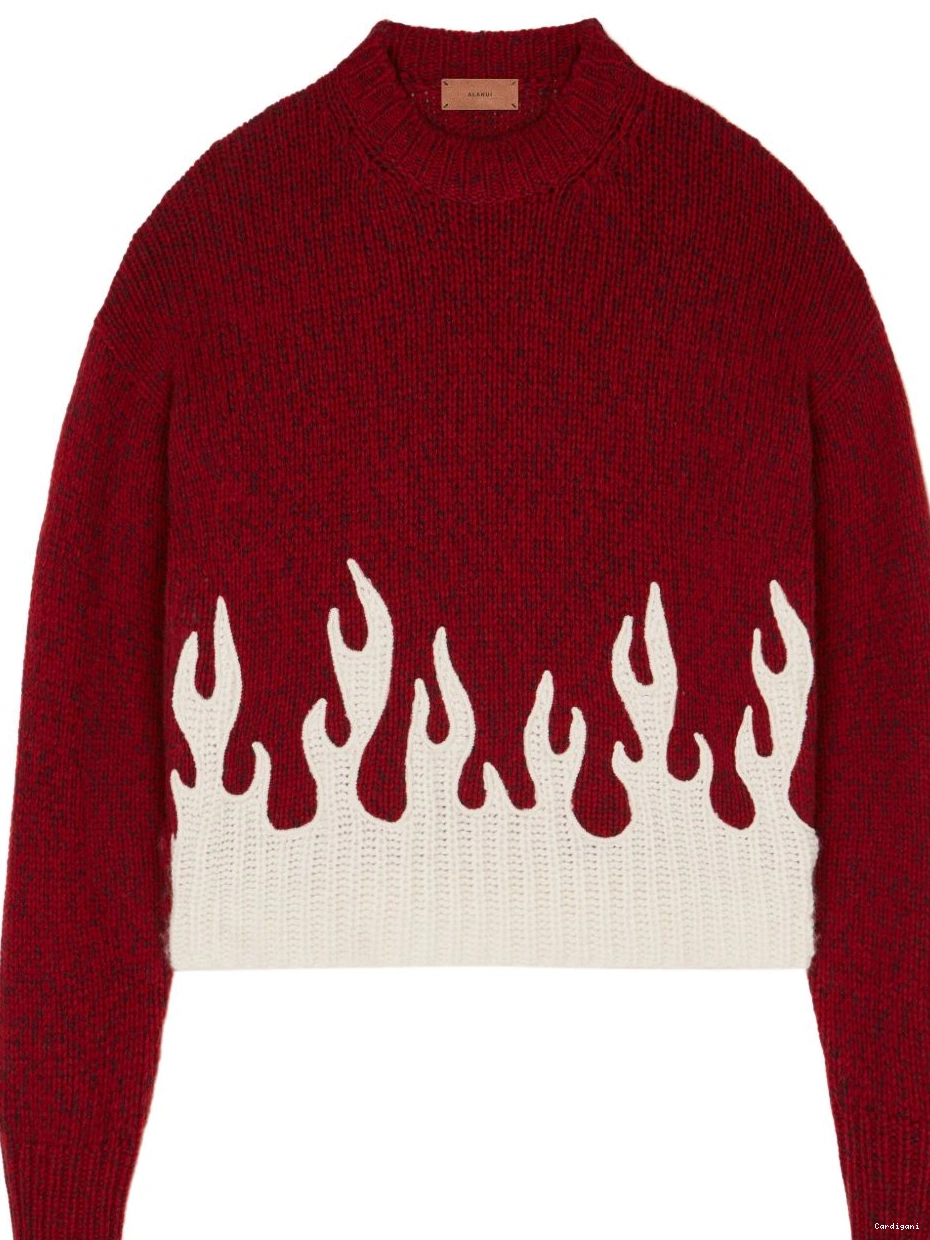 Cheap crew-neck Alanui Women wool-cashmere blend jumper 0413